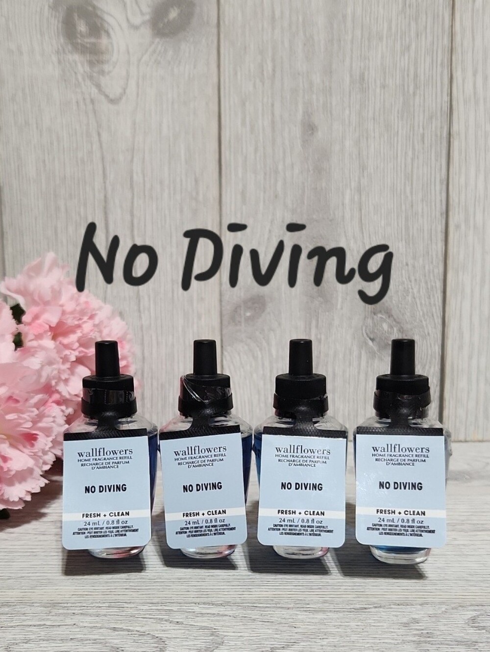 Bath & Body Works No Diving Wallflower Refills X4